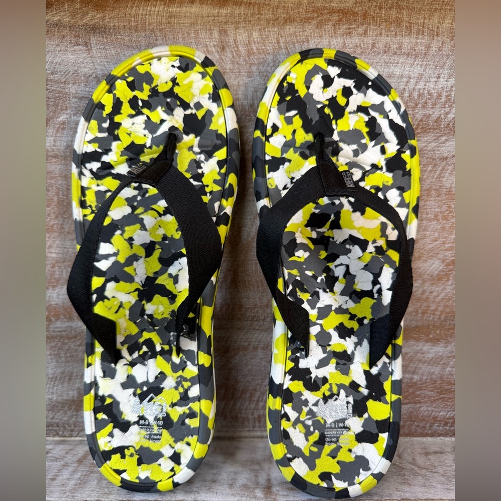 REI Co-op Camouflage Recycled Lightweight Foam Flip Flop Men’s Size 9/Women’s 10 - Picture 7 of 12
